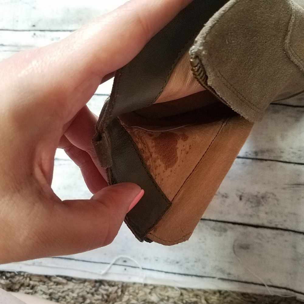 Joie |taupe leather booties, size 5.5 - Picture 3 of 6